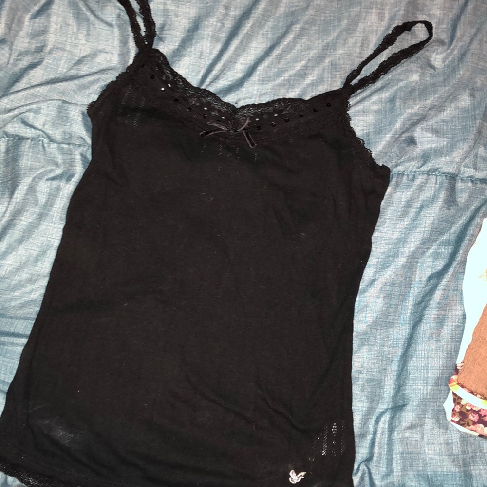 Black Lacey tank top
